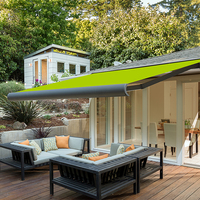 Vente Flash : Auvent de Terrasse Motorisé Rétractable de Luxe en Acrylique Revêtu de PVDF, Résistant à la Pluie, en Alliage d'Aluminium