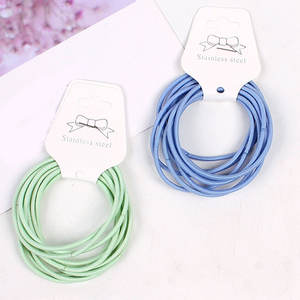 10 pièces petits chouchous élastiques pour femmes bébé cheveux bandes élastiques cheveux cravates queue de cheval cheveux anneau fille accessoires - Product Image 5