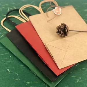 Sacs en papier personnalisés avec logo imprimé, taille personnalisée, pour un jour spécial, sac de remerciement fantaisie, cadeau de mariage personnalisé, avec poignées - Product Image 5