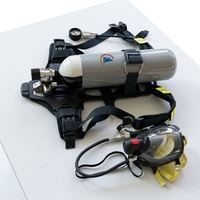 Appareil respiratoire d'évacuation d'urgence en cas d'incendie Haiou 15 minutes EEBD, cylindre en acier de 3 L, pression de service de 21 Mpa, norme MED EC