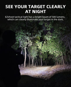 ไฟฉายแบบชาร์จไฟได้สำหรับกิจกรรมกลางแจ้ง EZshoot Tactical พร้อมแหล่งกำเนิดแสง LED 500 ลูเมน โหมดแสงคงที่และโหมดกระพริบ - Product Image 2