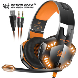 Casque de Gaming Stéréo G2000 avec Basses Profondes, Écouteurs de Jeu pour Ordinateur avec Lumière LED et Microphone pour PC, Ordinateur Portable, PS4 - Product Image 6