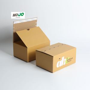 नीले नालीदार कार्डबोर्ड शिपिंग बॉक्स जिपर स्पंज लाइनर प्रकार के साथ भ्रूण कागज उपहार पैकेजिंग नालीदार मेलर बॉक्स - Product Image 4