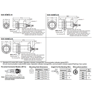 E2E-X10MC118-M1-m1tj 0.3m Công Tắc Cảm biến tiệm cận cảm ứng M18 10mm 3 dây PNP NPN - Product Image 5