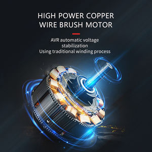 RTH 8KW/10KVA 高出力ポータブル家庭用小型グリーンエネルギー耐久性安定オープンフレームディーゼル発電機 EF9500TE 195F 50Hz - Product Image 4