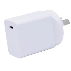 Pengisi daya PD USB-C 20W, pengisi daya Apple cepat terbaik untuk ponsel 5V 12V Output Power Adapter bersertifikat RoHS tipe Plug-In dengan Output DC