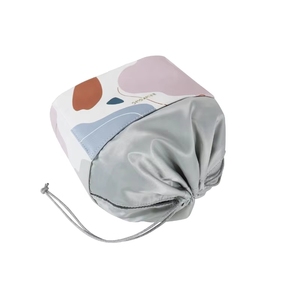 Vietnam 2026 Customize PU Leather Canvas <b>Drawstring</b> Cosmetic Pouch Luxury <b>Makeup</b> Gift Shopping Dust <b>Bag</b> - Product Image 5