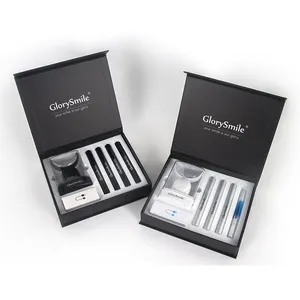 Kit de blanchiment des dents, chargeur sans fil, avancé, 32 lumières bleues Led, Logo privé, alarme, blanchiment des dents, 2 pièces