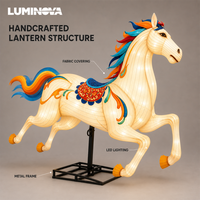 Linterna LED Impermeable para Exteriores con Diseño de Caballo del Zodiaco Chino, Personalizada por la Fábrica de Zigong, para el Festival de Primavera