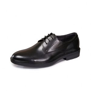 Nouvelles Chaussures Habillées Oxford Britanniques en Cuir Véritable pour Hommes 2025, à Bout Carré, Respirantes, Antidérapantes et Amorties, Idéales pour Mariages et Affaires - Product Image 5