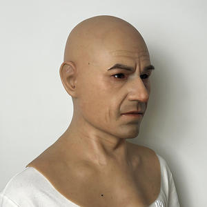 Máscara de Silicona Realista de Alta Calidad, Tamaño Real, Máscara Humana de Terror <span class=keywords><strong>para</strong></span> <span class=keywords><strong>Halloween</strong></span>, Máscara Realista <span class=keywords><strong>para</strong></span> Fiestas <span class=keywords><strong>para</strong></span> Hombres - Product Image 4