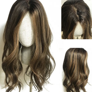 100% işlenmemiş avrupa remy kadın peruk topper ipek taban saç topper kadınlar saç Topper - Product Image 6