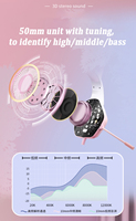 Casque d'écoute SIBYL rose avec oreilles de chat, casque musical mignon pour filles, casque filaire, microphone antibruit, casque de jeu pour enfants