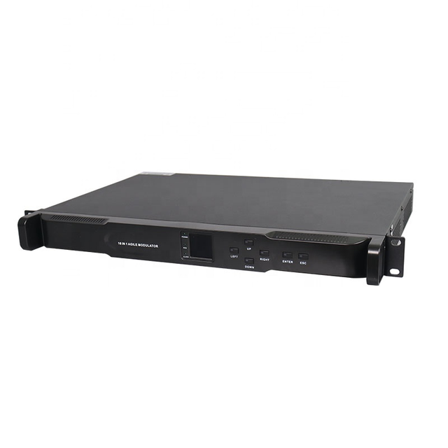 1U Agile PAL NTSC Video to Analog Converter 16 Channel HD MI to PAL Analog Modulator with for Interface and Metal Construction