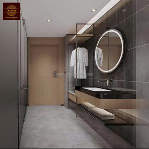 Custom 5 stelle Hotel camera da letto mobili tra cui materasso letto appartamento Vanity mobile bagno pannellatere per vacanza <span class=keywords><strong>locanda</strong></span> - Product Image 6