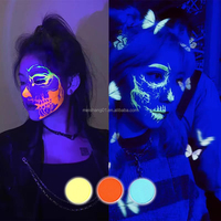 Peinture pour le visage et le corps à base d'eau, lavable, à la lumière UV, maquillage néon fluorescent, pigment personnalisé, couleur 3g, bricolage artistique