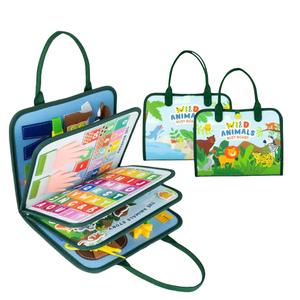 Nouveaux animaux sauvages Montessori jouet éducatif feutre occupé conseil calme livres pour garçon et <span class=keywords><strong>fille</strong></span> noël Thanksgiving cadeau - Product Image 1