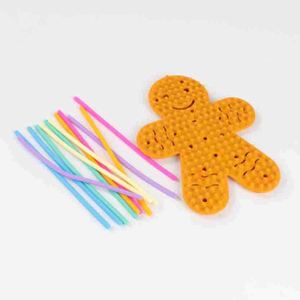 ของเล่นเสริมพัฒนาการทำมือ ตุ๊กตาขนมปังขิง ซิลิโคนบอร์ดกิจกรรมประสาทสัมผัส บอร์ดคลายเครียด - Product Image 1