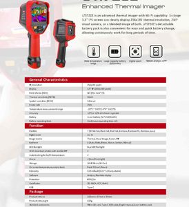 Caméra thermique infrarouge haute définition portable UTI260E pour la détection de fuites dans les systèmes de chauffage au sol et les conduites géothermiques - Product Image 5