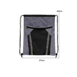 Sac de sport et de plage en polyester 210D, design d'usine, couleur personnalisée, fermeture éclair colorée, logo personnalisé, pour cosmétiques et natation - Product Image 2