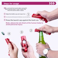 Décapsuleur Lance-Capsules Créatif en Gros pour Usine, Ouvre-Bouteille Portable pour Bière, Gadget de Cuisine, Cadeau