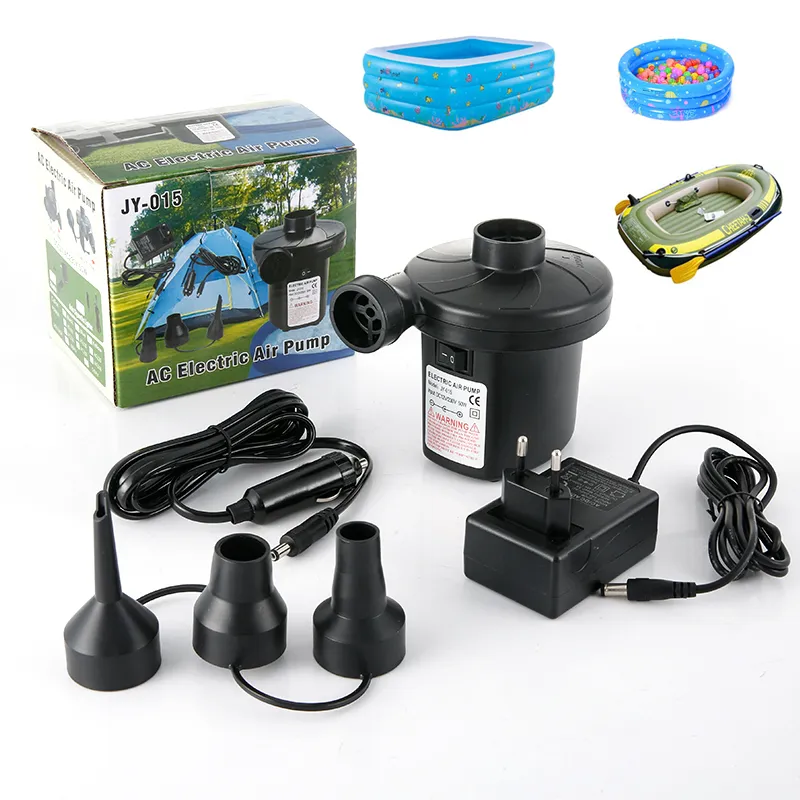 car charge adpater and home charge adpater ac dc 2 way 2 in 1 CE certificated inflatable electric inflate air pump