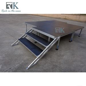 Etapa de altura ajustable de aluminio para eventos Suministro de etapa firme estable - Product Image 1