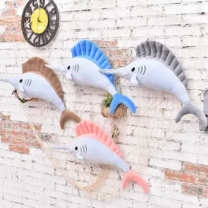 Poisson en peluche géant, 60 cm, jouet de thon, animaux de l'océan, poupée, jeu de dessin animé pour enfants