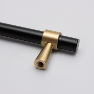 Qiansi HK0070 Bar Furniture Handle High Quality Black Gold Luxury Kitchen Cabinet Drawer Pulls for <strong>Bedroom</strong> Exterior Outdoor Use - Product Image 3