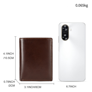 Portefeuille pour homme en cuir de vache véritable, porte-cartes multiples, porte-monnaie, porte-cartes de mode en cuir véritable, sac à main pour homme - Product Image 4
