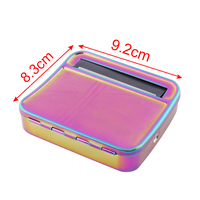 Étui et machine à rouler les cigarettes classiques en acier inoxydable étanche 94x85x20mm, conception durable, vente en gros