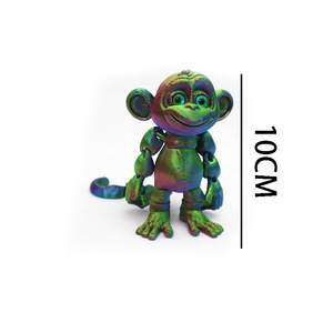 Figurine de singe imprimée en 3D, multi-articulée, amusante et abstraite, pour la décoration de la maison ou du bureau, accessoires, cadeau unique pour enfants - Product Image 3