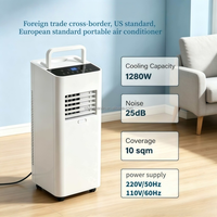 Climatiseur portable avec fonction de chauffage et de refroidissement, déshumidification puissante, fonctionnement ultra silencieux pour petites pièces