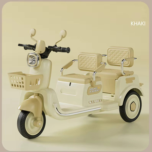 Nueva Motocicleta Eléctrica Triciclo para Niños de 2 Años con Batería de 6.7V, Doble Tracción y 2 Asientos, Gran Venta - Product Image 2