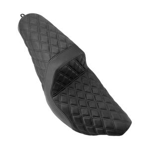 Motorrad Schwarzer Fahrer- und Soziussitz 2-Up Vordersitz und Rücksitz für Harley Touring Electra Glide Street Glide CVO 08-23 - Product Image 3