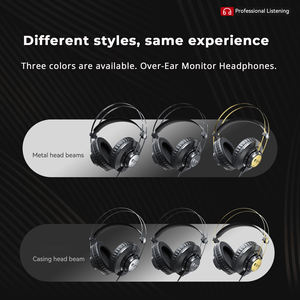 Custom Logo Professional Monitor Headphone Precision High-fidelity Sound With 3.5mm Stereo Output <strong>Headset</strong> for Broadcast Studio - Product Image 4