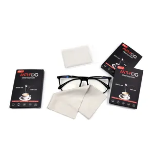 anti-vaho paño de limpieza Suppliers-Anti niebla avanzada de fibra extrafina anti-niebla gafas ópticas de paño de protección Anti-vaho gafas lente limpiando el paño
