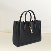 Sac fourre-tout pour femme, nouvelle mode, OEM/ODM, sac à main classique en cuir noir, poignée supérieure, sac à bandoulière polyvalent pour le bureau et la vie quotidienne