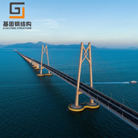 Puente de Acero de Grado de Ingeniería, Puente de Estructura de Acero de Alta Estabilidad para Proyecto de Elevación de Carreteras Municipales