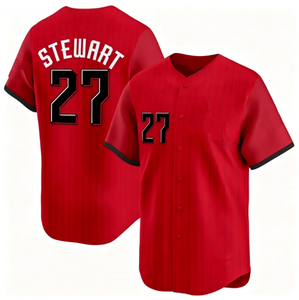 Maillots de baseball pour hommes 2026 Cincinnati City Connect – 44 Elly De <span class=keywords><strong>La</strong></span> <span class=keywords><strong>Cruz</strong></span>, 30 Griffey Jr., 27 Stewart – Maillot de baseball américain brodé - Product Image 3