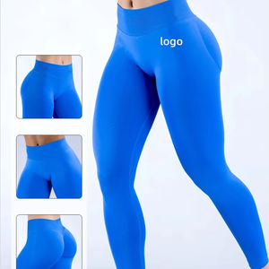 <span class=keywords><strong>Leggings</strong></span> de cintura alta de talla grande, pantalones deportivos ajustados con realce de cadera, pantalones sin costuras, pantalones largos de Yoga y Fitness - Product Image 1