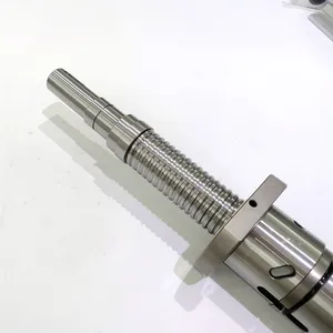 aluminium motor shaft flexible joint coupling with end machinized ball screw shaft rod