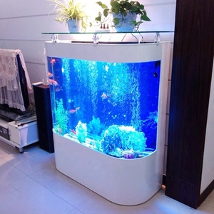Forme personnalisée Transparent Acrylique Aquarium Fish Tank Grand Volume <span class=keywords><strong>Seaworld</strong></span> Cylindre Marine avec Accessoires - Product Image 3