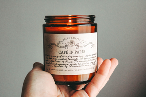 LANJO hot selling customized coffee scented soy wax amber color <b>candle</b> for home decoration accept custom logo and scent - Product Image 4