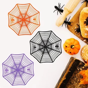 Conteneur en plastique réutilisable style toile d'araignée pour bonbons d'Halloween, idéal pour le rangement des friandises de la fête des démons - Product Image 4