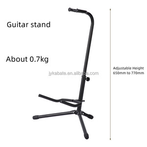 Support de guitare pliable portable noir Kabat Factory, support de guitare acoustique sur trépied - Product Image 6