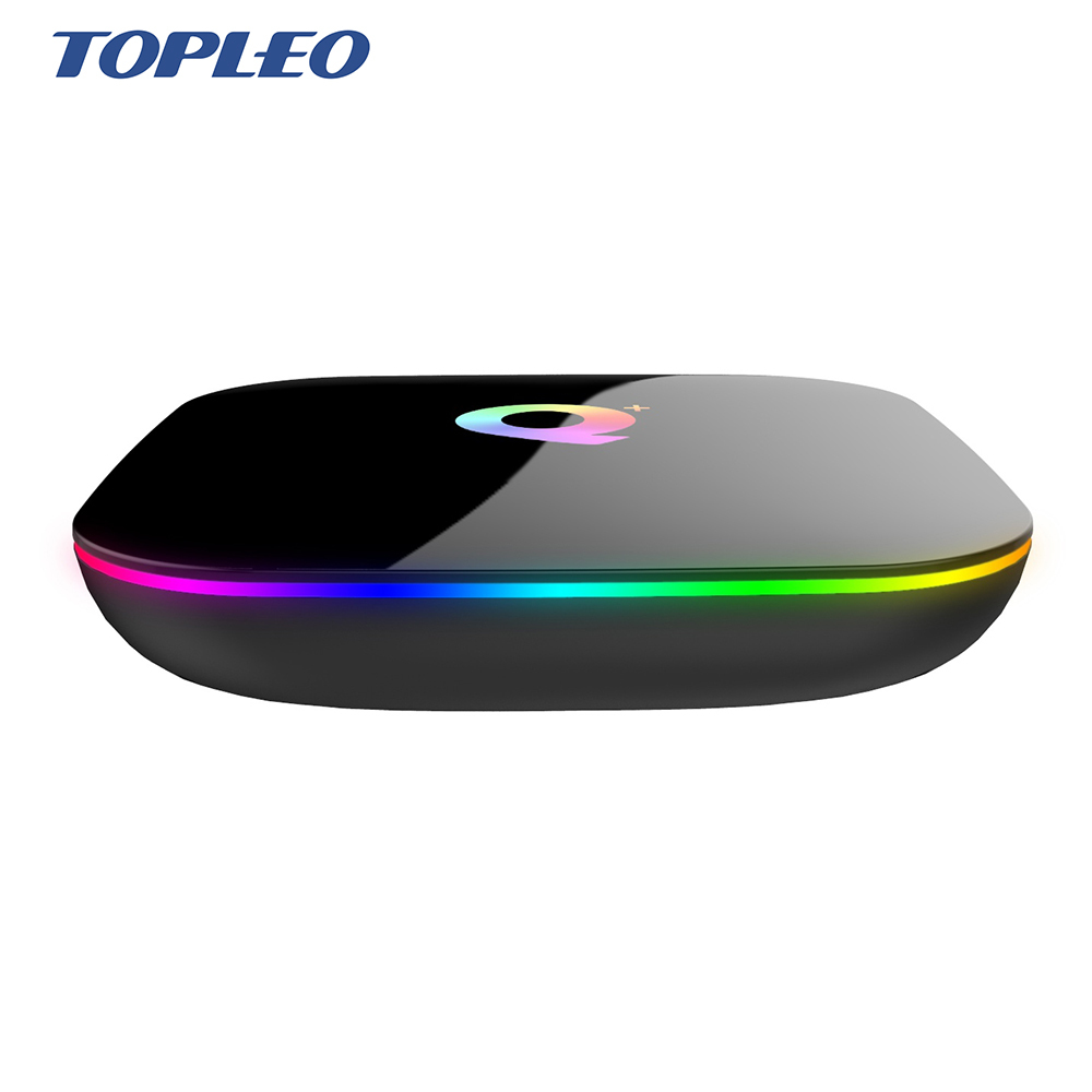Android8.1 boîte de TÉLÉVISION Intelligente Q boîtes IPTV 4 K Allwinner H6 WIFI BT Q-boîte Pour La Télévision En Streaming