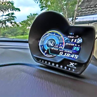 Navihua instrumen LCD Digital multifungsi, Upgrade pintar OBD LUFI kepala XF tampilan tekanan reparasi OBD Live