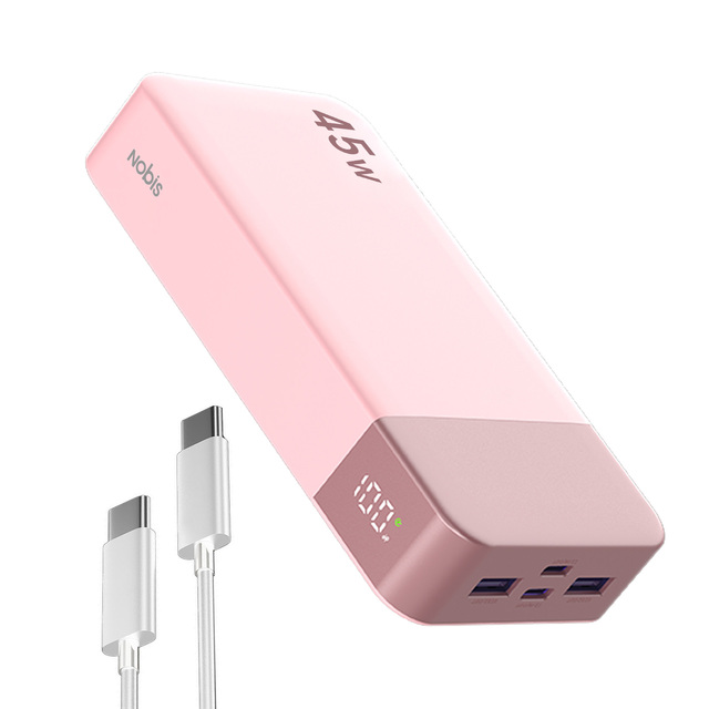20000mAh Fast Charging Power Bank with PD3.0 QC3.0 AFC Support, Fireproof Portable High-Capacity Battery Pack for Laptop Phones