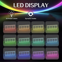 Support d'affichage de cartes en acrylique LED personnalisé en usine avec support magnétique pour cartes de sport de collection classées